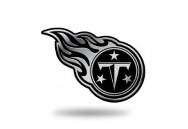 MEM0301 3 x 3 in. Tennessee Titans NFL Plastic Auto Emblem