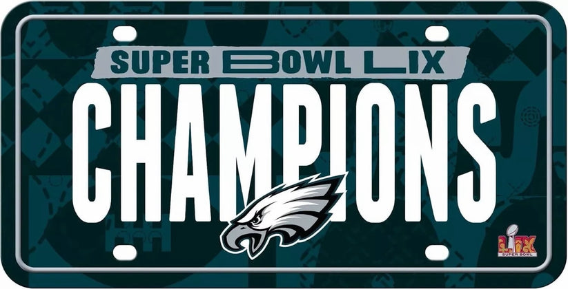MTG25SB25 6 x 12 in. Philadelphia Eagles Super Bowl 2025 Champs License Plate