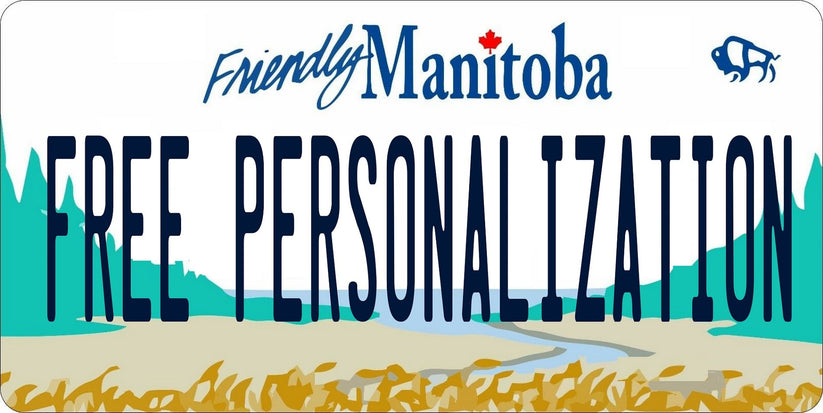 LPO8302 Friendly Manitoba Custom License Plate
