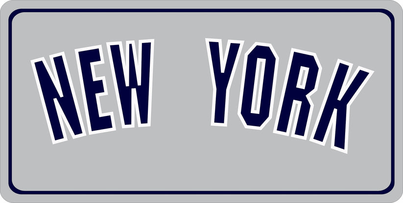 LPO8327 6 x 12 in.   York Metal License Plate