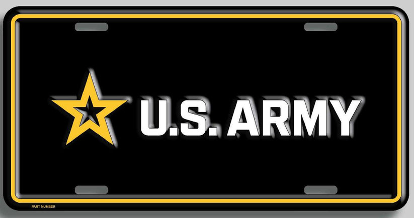 MP9096 6 x 12 in. U.S. Army Star Metal License Plate