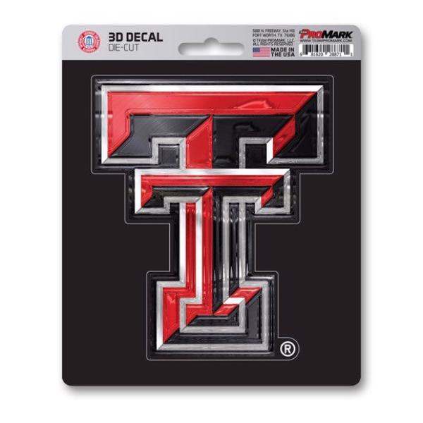 SLS62839 5.25 x 4.5 in. Texas Tech Red Raiders Die Cut 3D Decal