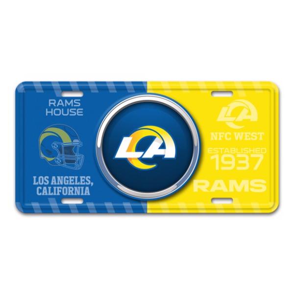 SLS43265 Los Angeles Rams Metal License Plate
