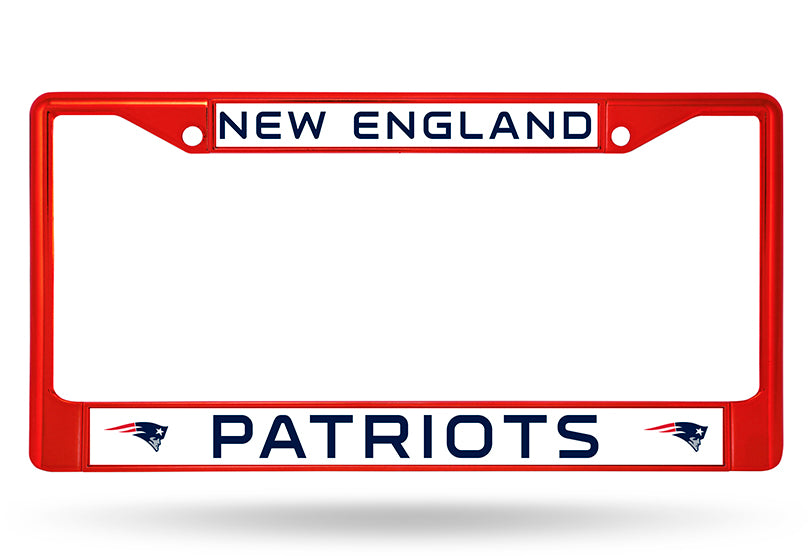 FCC1505RD   England Patriots Red Anodized License Plate Frame