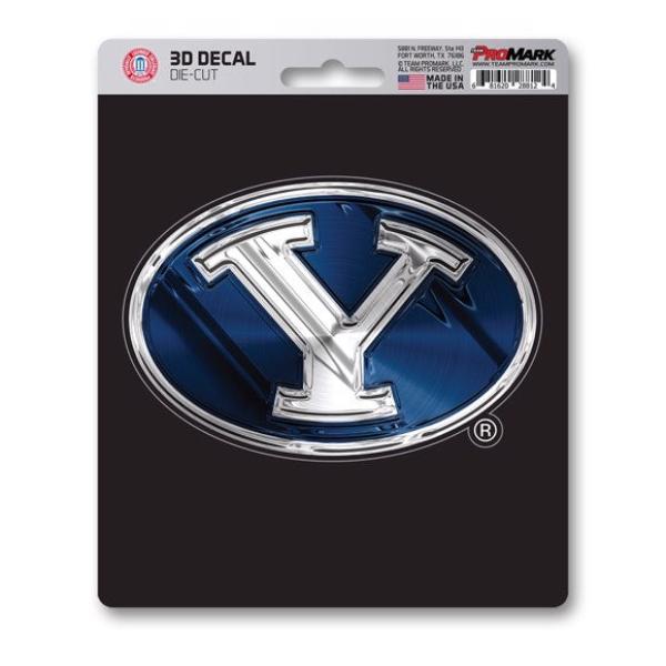 SLS62805 4.5 x 4.5 in. Brigham Young Die Cut 3D Decal