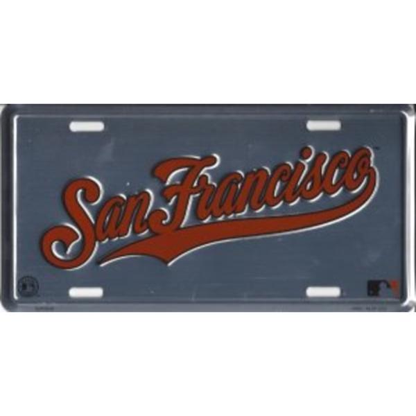 SUP50056-1 6 x 12 in. San Francisco Giants Anodized Metal License Plate