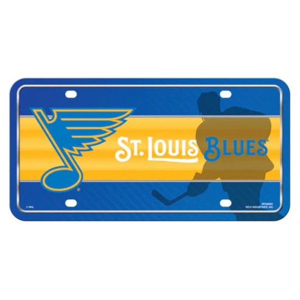 MTG8604 6 x 12 in. St. Louis Blues Metal License Plate