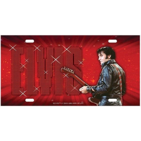 E8829 3.25 x 1.5 in. Elvis 68 Magnet Mini License Plate