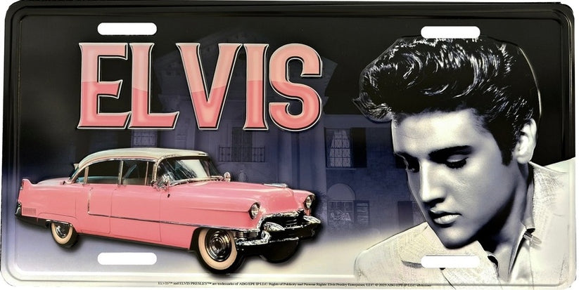 E9034 6 x 12 in. Elvis Metal License Plate
