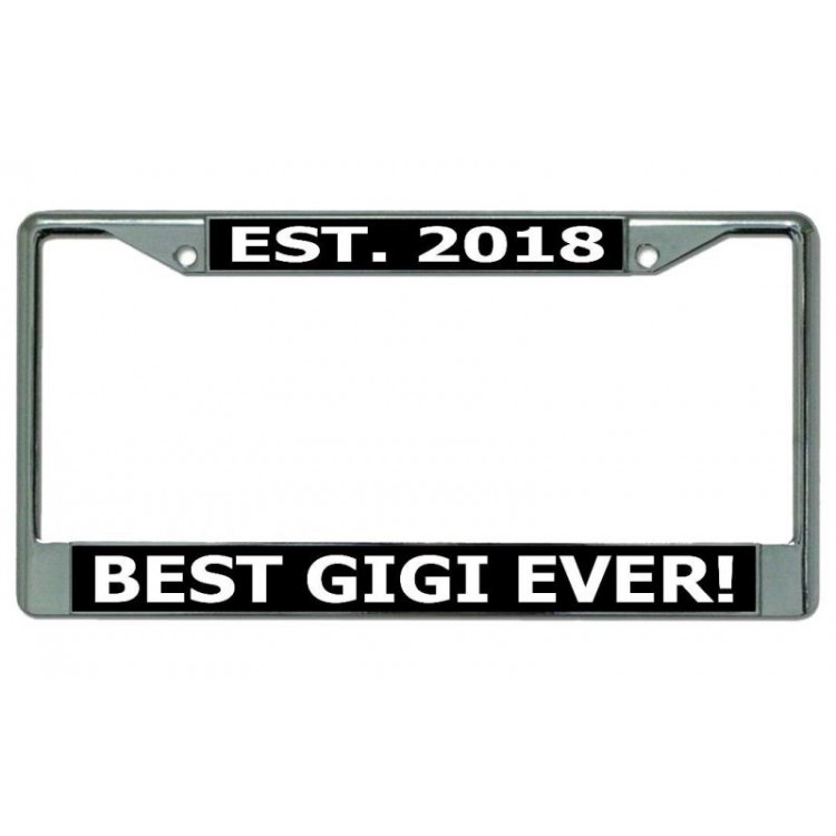 LPO3952 6 x 12 in. Best Gigi Ever Chrome License Plate Frame
