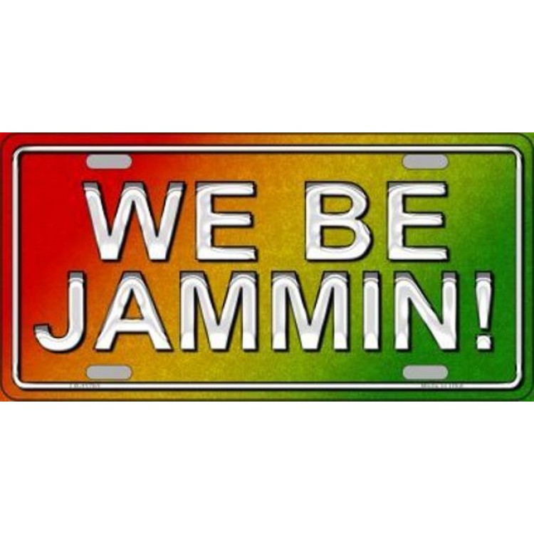 LP-11763 6 x 12 in. We Be Jammin Metal License Plate