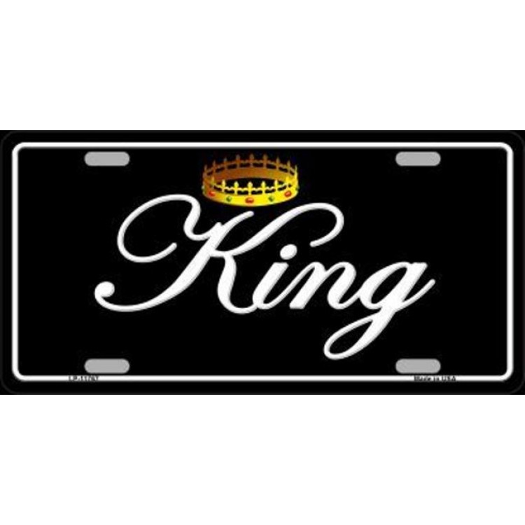 LP-11767 6 x 12 in. King Metal License Plate