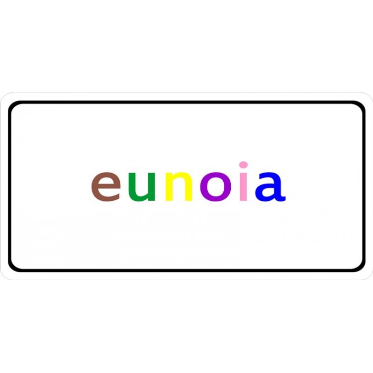 LPO4043 6 x 12 in. Eunoia Photo License Plate