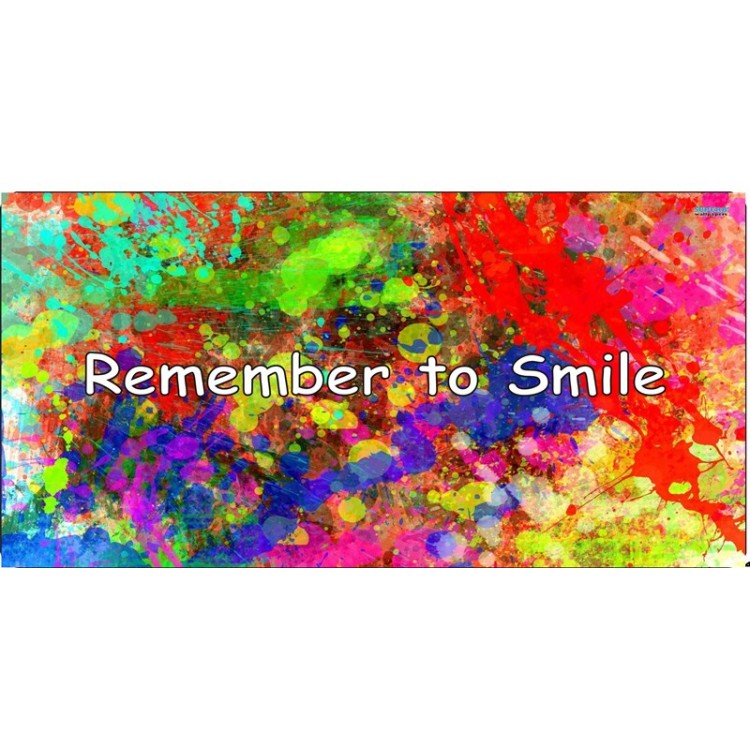 LPO4044 6 x 12 in. Remember to Smile Photo License Plate