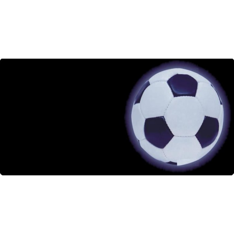 LPO4046 Soccer Ball Offset Photo License Plate