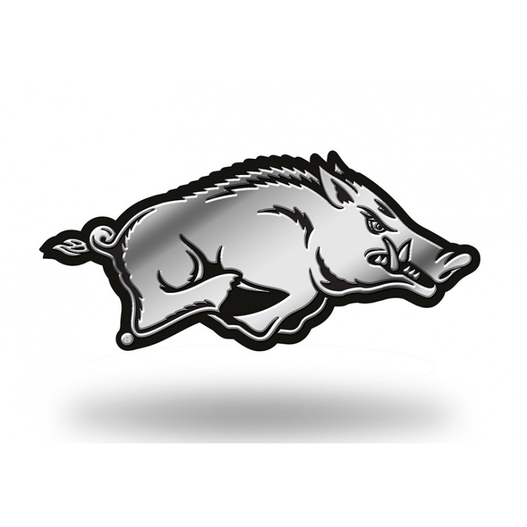 3 x 3 in. Arkansas Razorbacks Chrome Auto Emblem