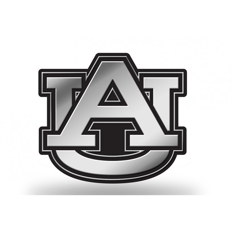 MEM150201 3 x 3 in. Auburn Tigers Chrome Auto Emblem