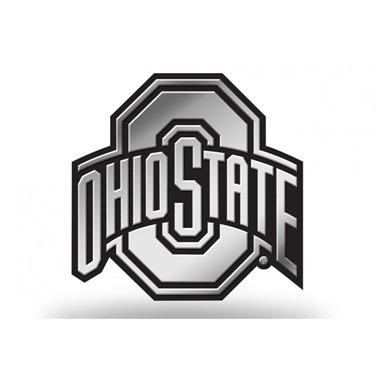 MEM300101 3 x 3 in. Ohio State Buckeyes NCAA Plastic Auto Emblem