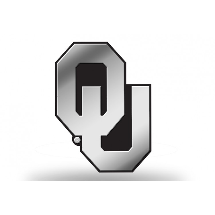 3 x 3 in. Oklahoma Sooners Chrome Auto Emblem