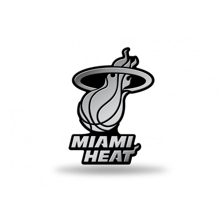 Picture of 212 Main MEM77001 3 x 3 in. Miami Heat NBA Plastic Auto Emblem