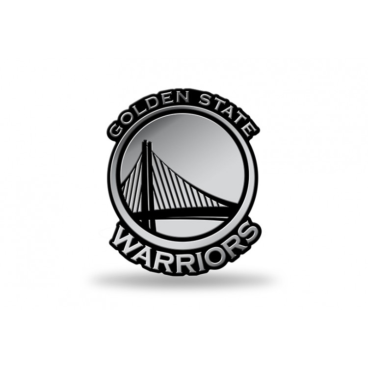 Picture of 212 Main MEM96001 3 x 3 in. Golden State Warriors NBA Plastic Auto Emblem