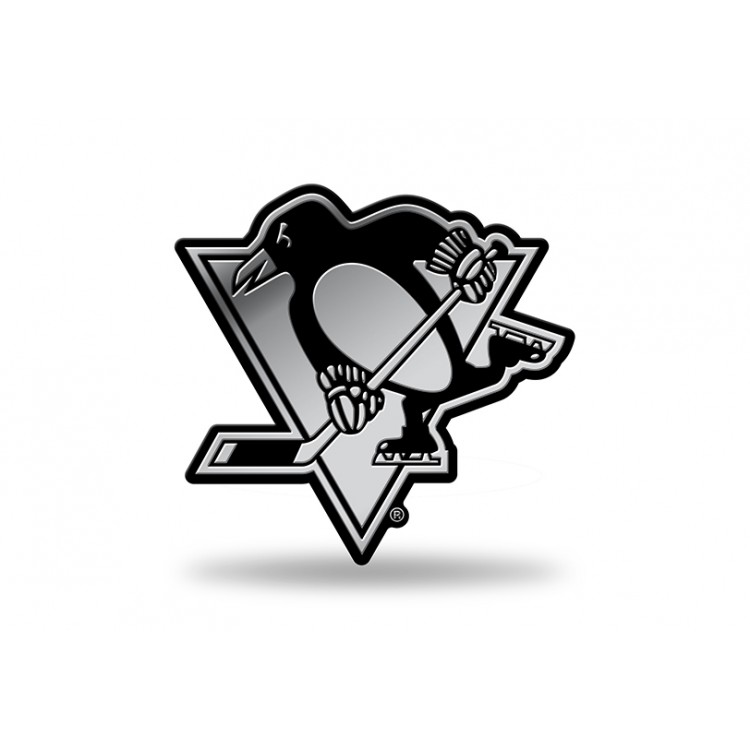 3 x 3 in. Pittsburgh Penguins NHL Plastic Auto Emblem