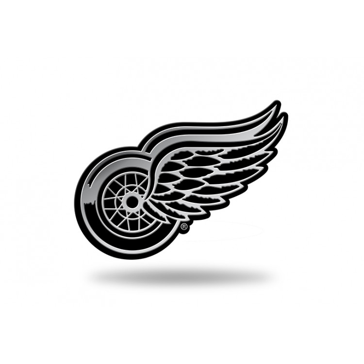 3 x 3 in. Detroit Red Wings NHL Plastic Auto Emblem