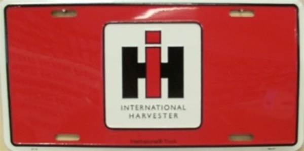 Picture of 212 Main 2712 6 x 12 in. International Harvester Red License Plate