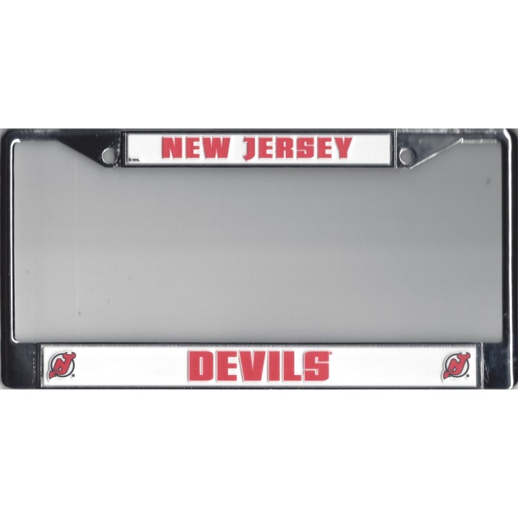 FC8302 New Jersey Devils Chrome License Plate Frame