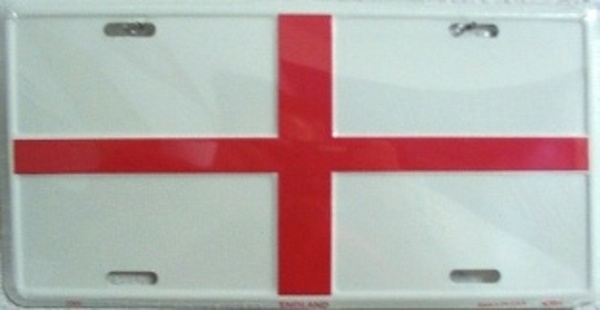 SA2365 6 x 12 in. England Flag License Plate