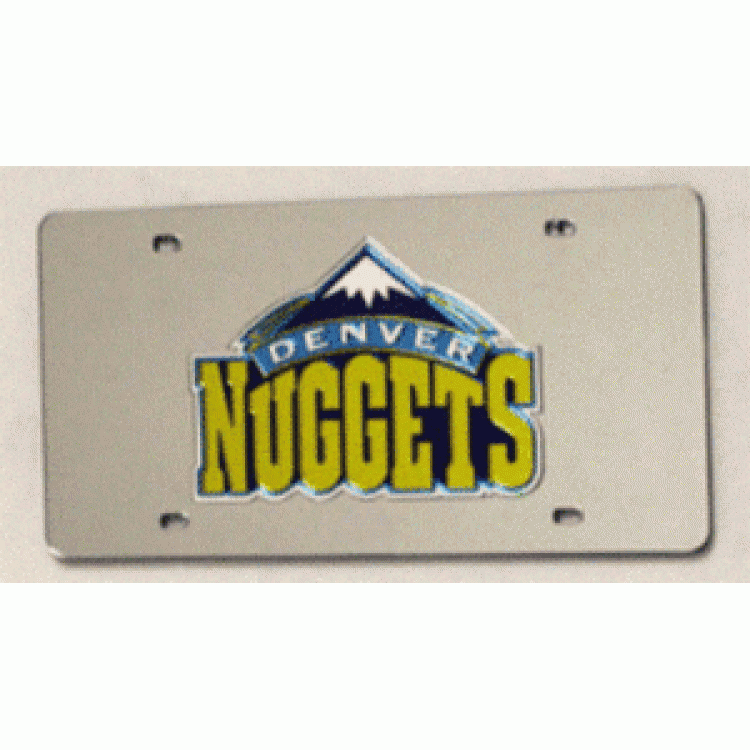 Picture of 212 Main 86003L 6 x 12 in. Denver Nuggets Laser Cut License Plate