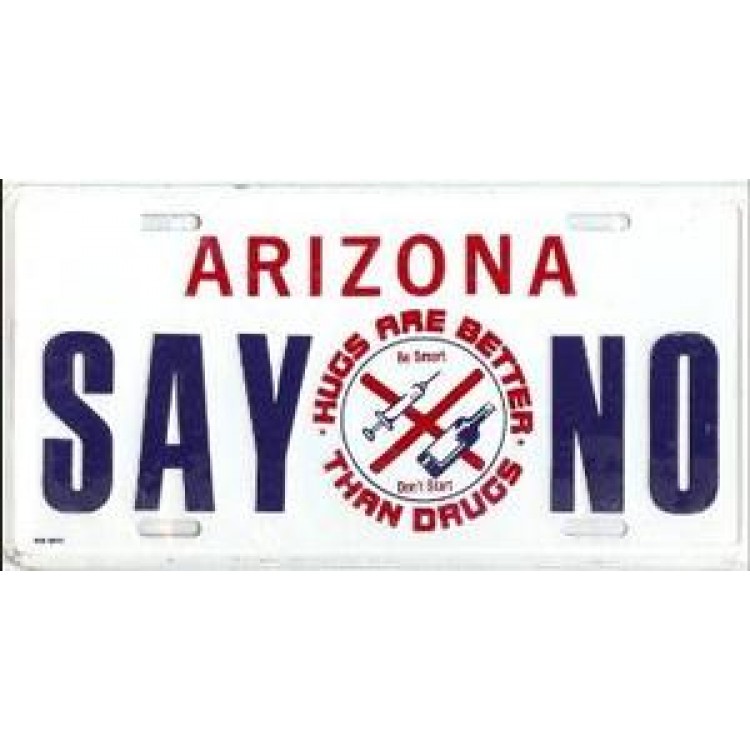Picture of 212 Main 90D-0899 6 x 12 in. Arizona Say No to Drugs License Plate