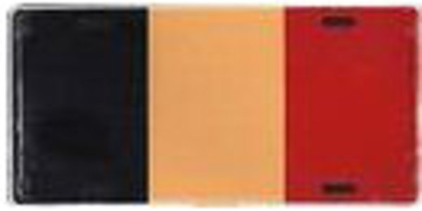 BE0721 6 x 12 in. Belgium Flag License Plate