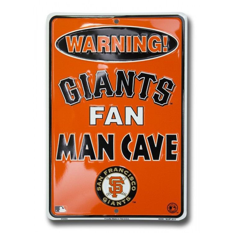SP80056 8 x 12 in. San Francisco Giants Man Cave Parking Sign