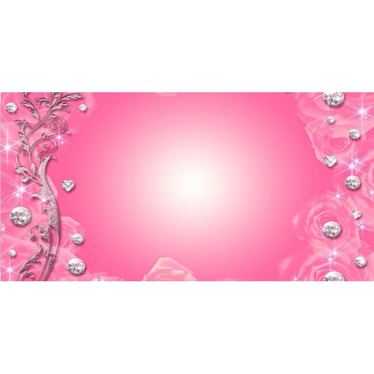 LPO3527 Pink Bling Photo License Plate