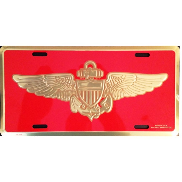 LM04 6 x 12 in. Marine Aviator License Plate