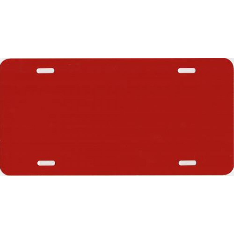 Picture of 212 Main 040REDMETALLIC 6 x 12 in. 0.040 Metallic Red Blank Metal License Plate