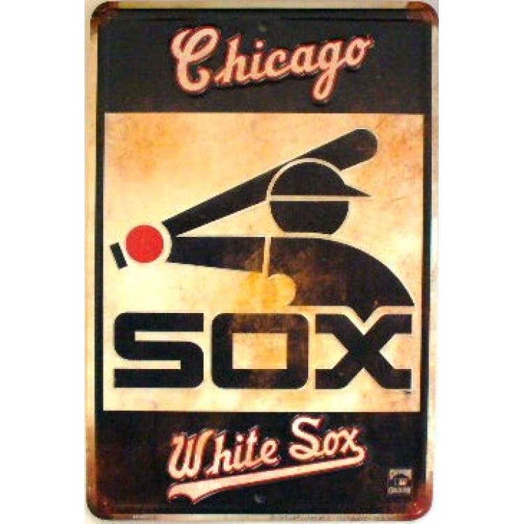MC80078 8 x 11 in. Chicago White Sox Retro Parking Sign