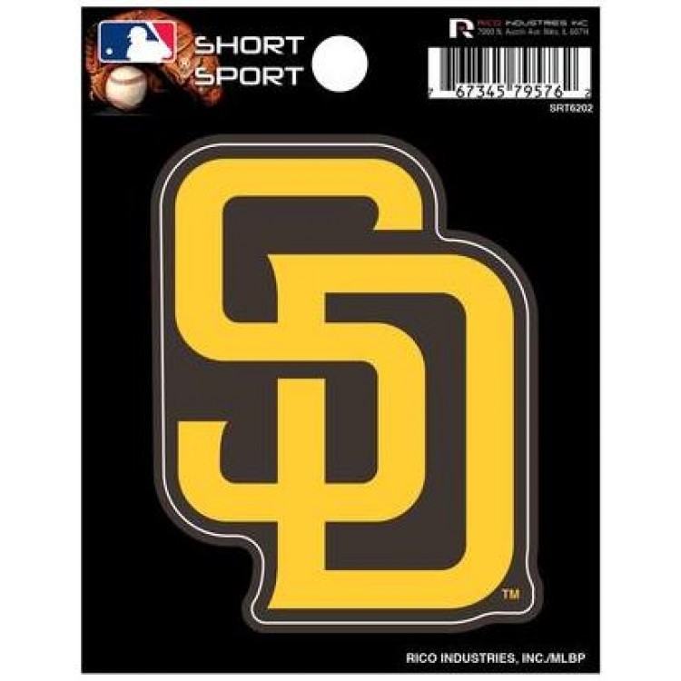 SRT6202 3 x 3 in. San Diego Padres Short Sport Decal