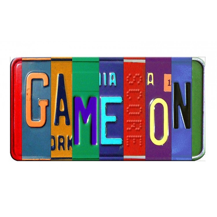 SOTT209467 6 x 12 in. Game on Cut Style Metal Art License Plate