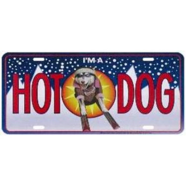 SOTT12035 6 x 12 in. Hot Dog License Plate