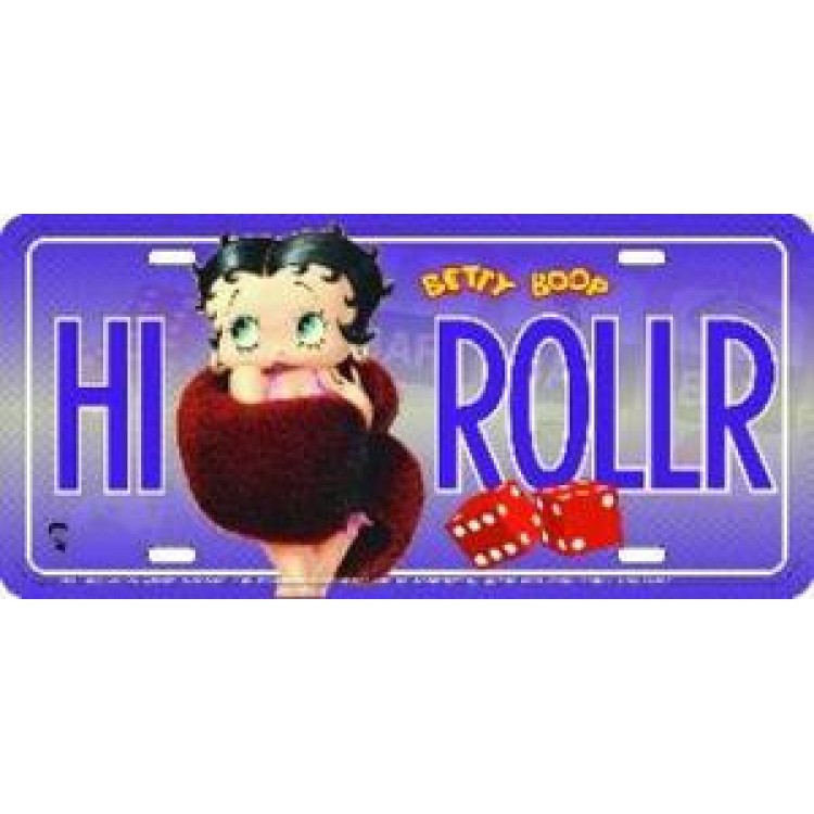 SOTT12055 6 x 12 in. Betty Boop Hi Roller License Plate