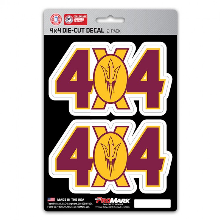 DST4U004 5 x 8 in. Arizona State Sun Devils 4x4 Decal Pack