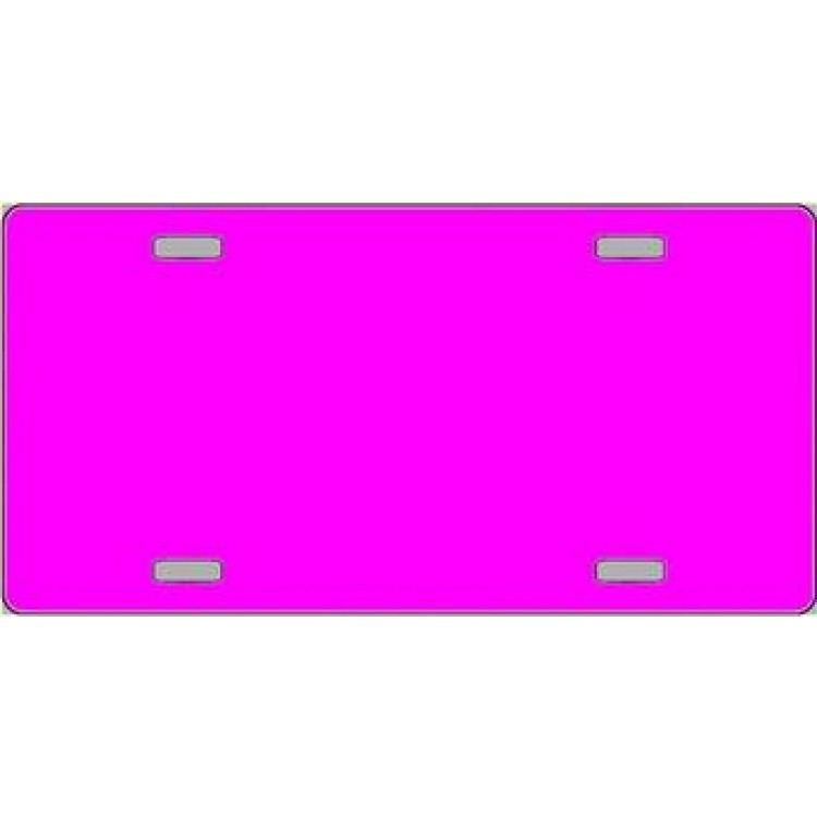 LP-2363 6 x 12 in. Hot Pink Blank License Plate