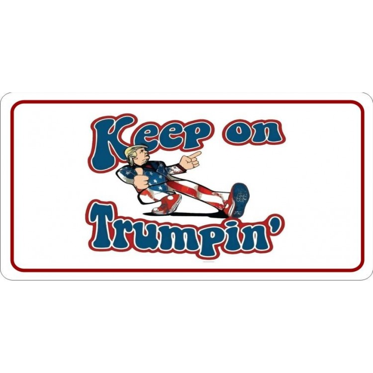 6 x 12 in. Keep on Trumpin Photo License Plate