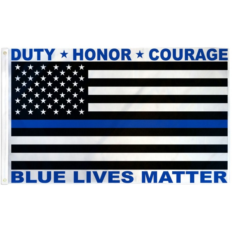 Picture of 212 Main BLUELIVESMATTER35 36 x 60 in. USA Blue Lives Matter Polyester Flag