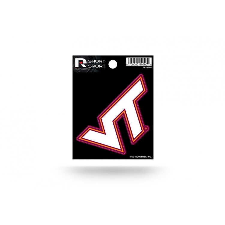 SRT340202 3 x 3 in. Virginia Tech Hokies Short Sport Decal