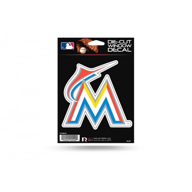 VDCM6503 7.75 x 5.75 in. Miami Marlins Die Cut Vinyl Decal