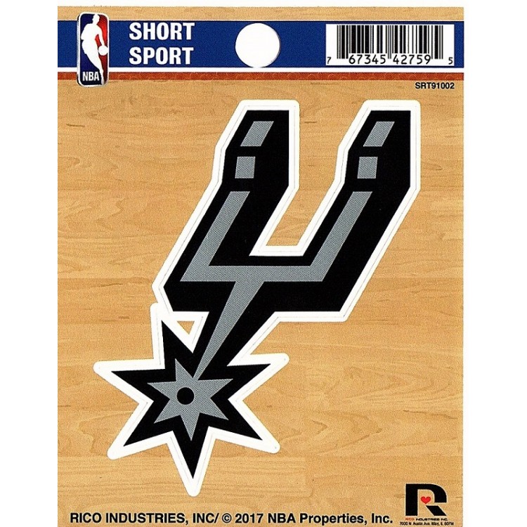 Picture of 212 Main SRT91002 3 x 3 in. San Antonio Spurs Short Sport Decal