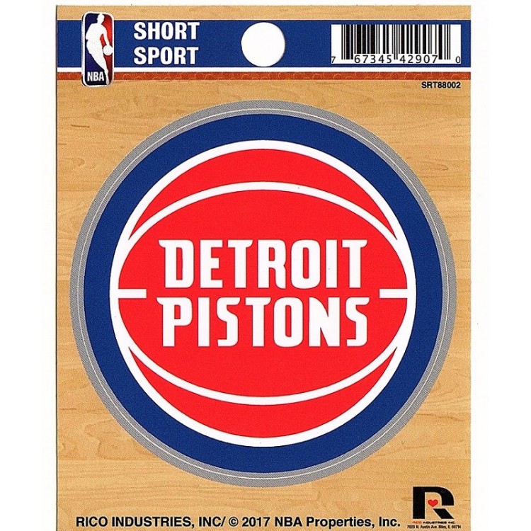 Picture of 212 Main SRT88002 3 x 3 in. Detroit Pistons Short Sport Decal